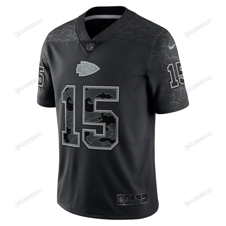 Patrick Mahomes Kansas City Chiefs RFLCTV Limited Jersey - Black