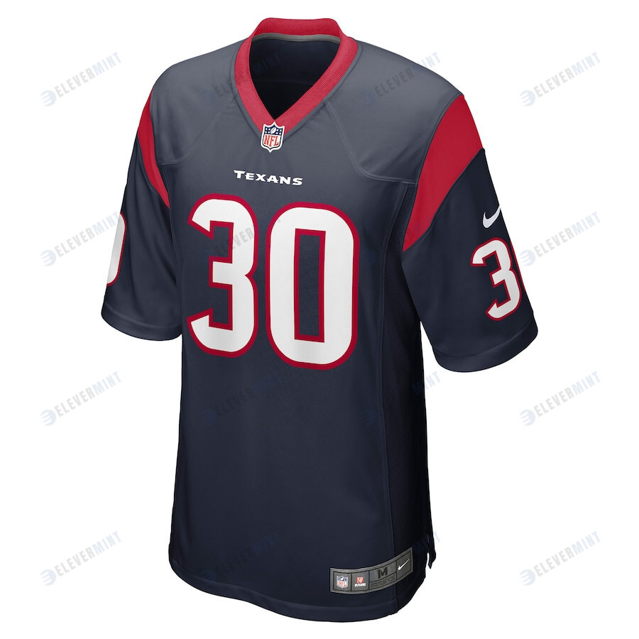 Phillip Lindsay 30 Houston Texans Men's Game Jersey - Navy