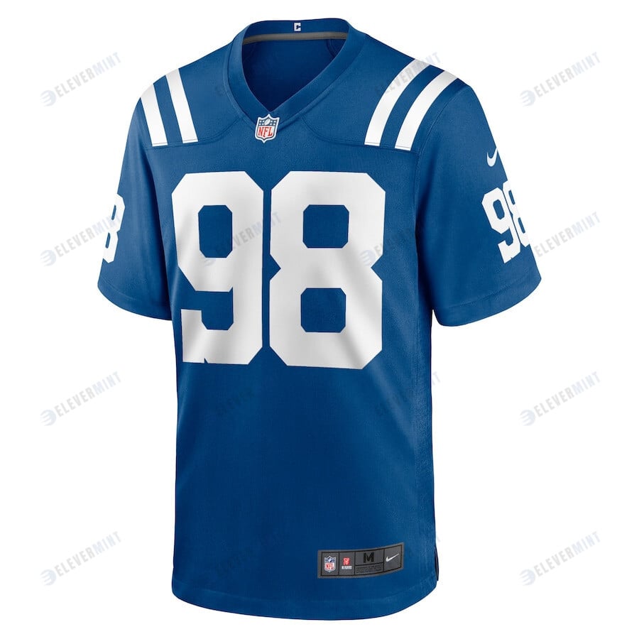 Tony Siragusa 98 Indianapolis Colts Men Team Game Jersey - Royal