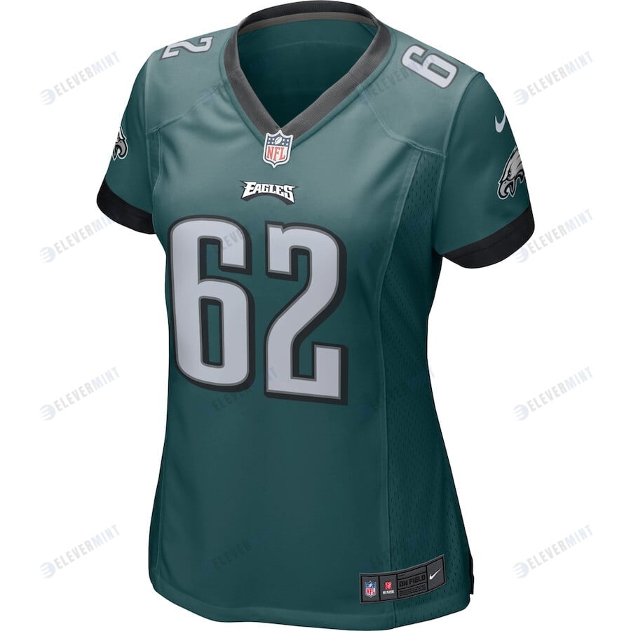 Jason Kelce 62 Philadelphia Eagles Women's Game Jersey - Midnight Green