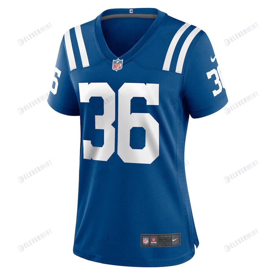 Henry Black 36 Indianapolis Colts Women Team Game Jersey - Royal