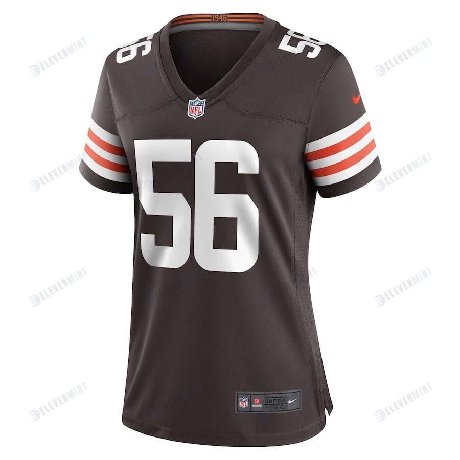 Luke Wypler 56 Cleveland Browns Women's Game Player Jersey - Brown