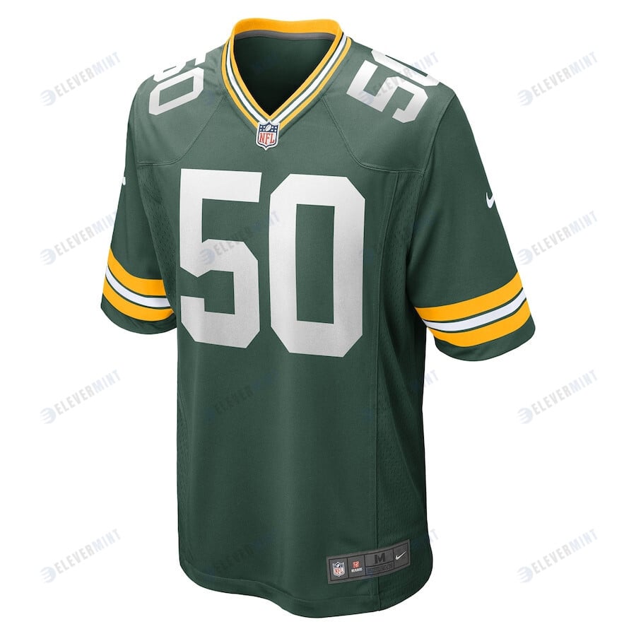 Zach Tom 50 Green Bay Packers Game Player Jersey - Green