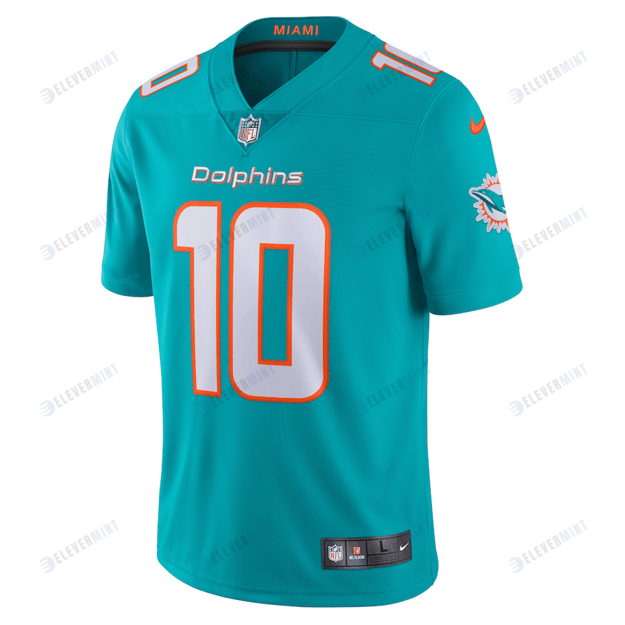 Tyreek Hill 10 Miami Dolphins Team Vapor Limited Jersey - Aqua