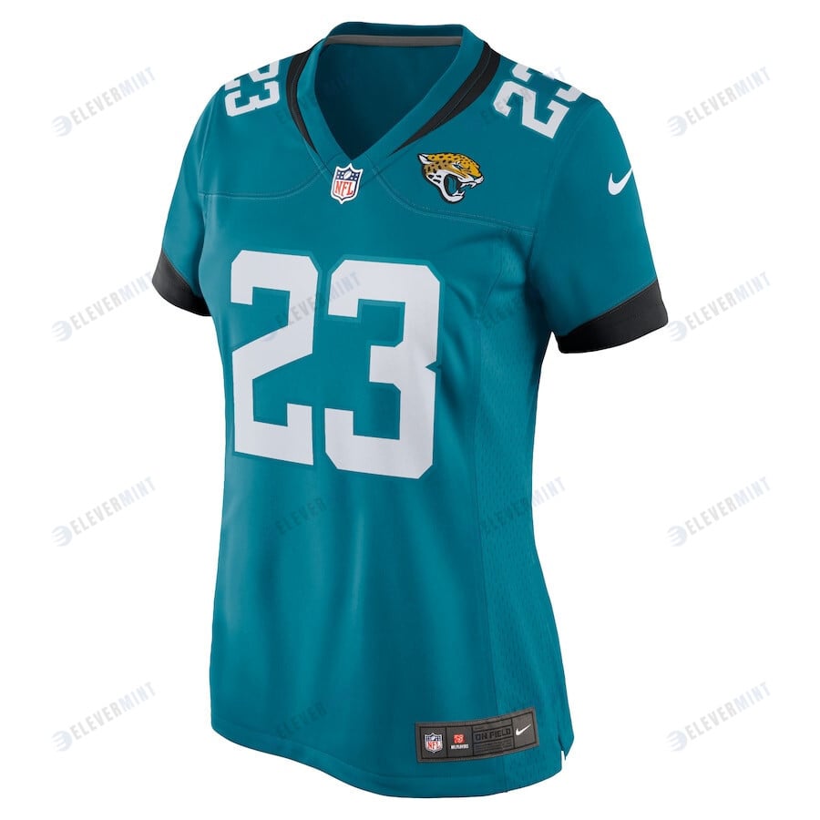 CJ Henderson 23 Jacksonville Jaguars Women's Game Team Jersey - Teal