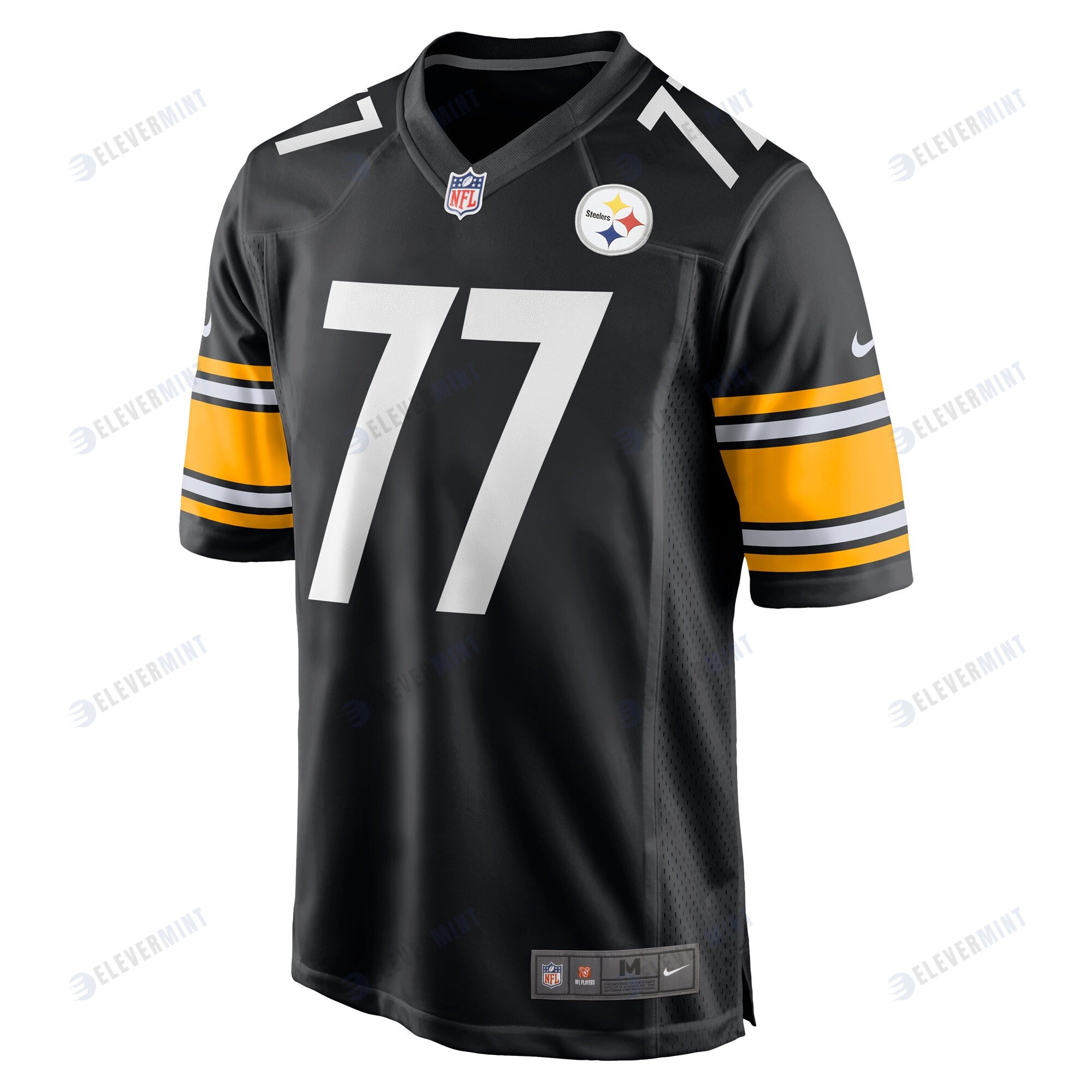 Broderick Jones 77 Pittsburgh Steelers 2023 NFL Draft Game Jersey - Black