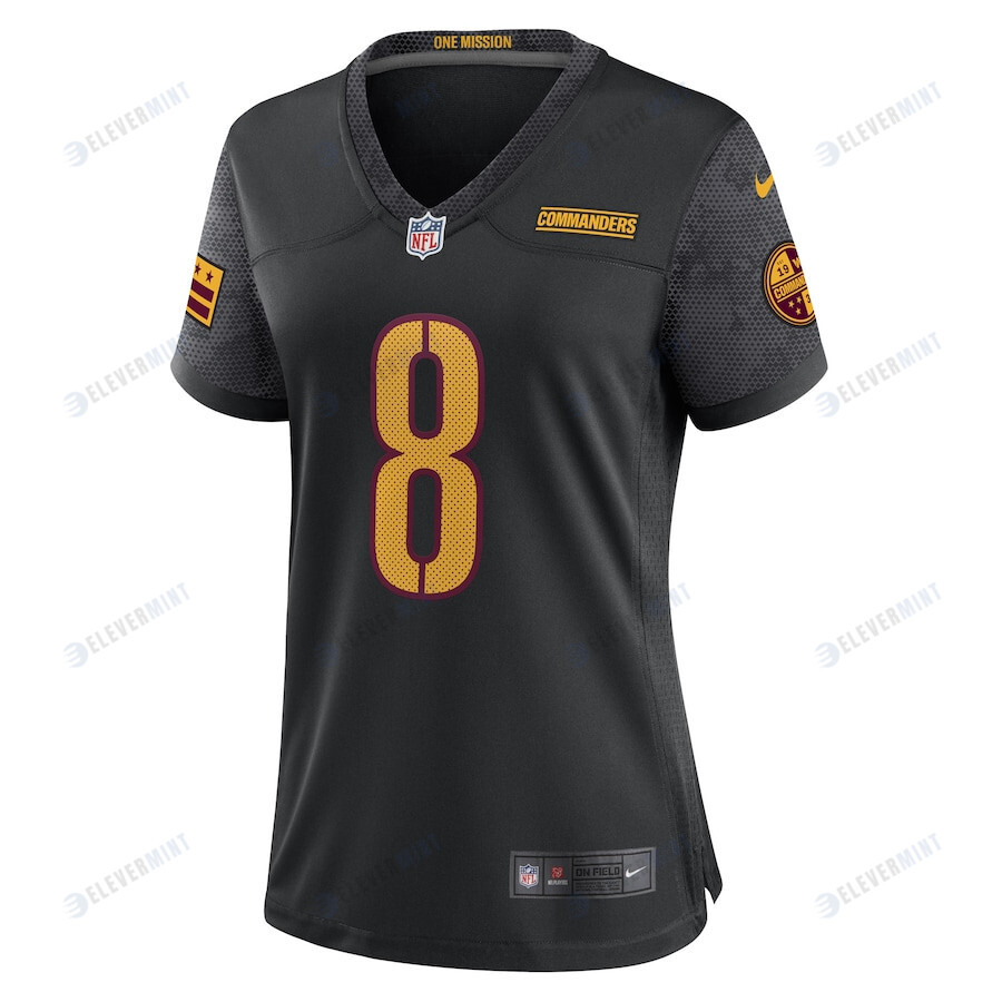 Brian Robinson Jr. 8 Washington Commanders Women Game Jersey - Black