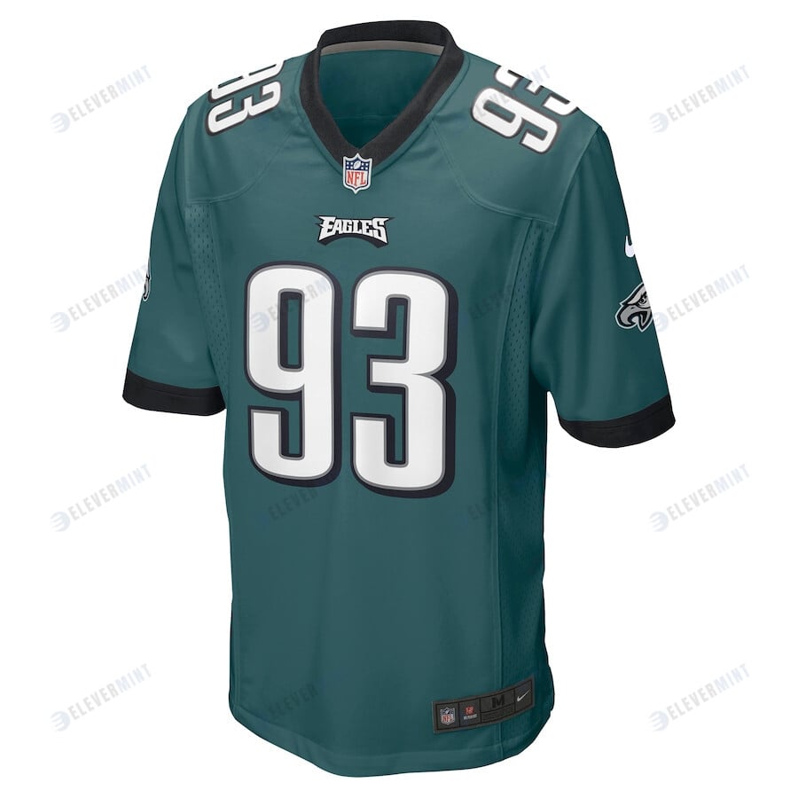 Milton Williams 93 Philadelphia Eagles Game Jersey - Midnight Green