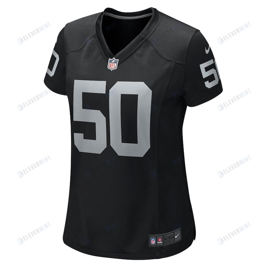 Jacob Bobenmoyer 50 Las Vegas Raiders Women Game Jersey - Black