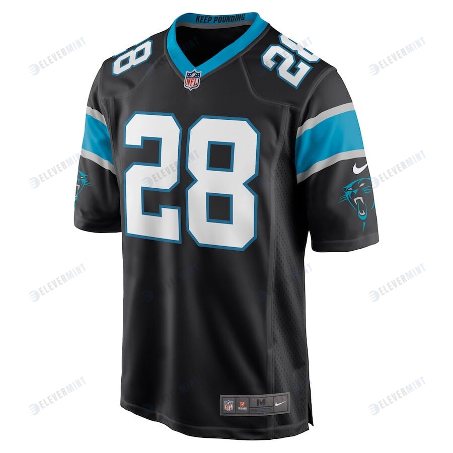 Mike Davis 28 Carolina Panthers Men's Game Jersey - Black