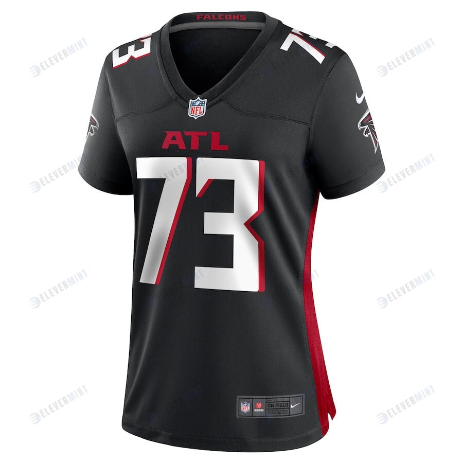 Tyler Vrabel 73 Atlanta Falcons Game Women Jersey - Black