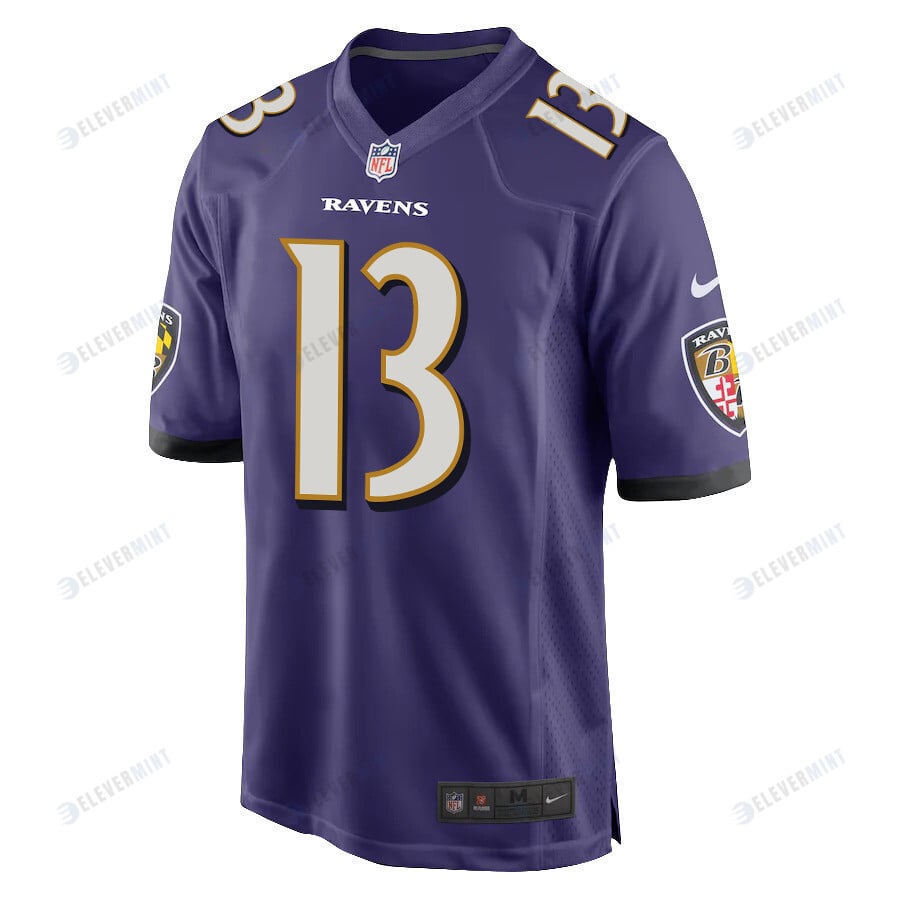 Odell Beckham Jr. 13 Baltimore Ravens Game Men Jersey - Purple