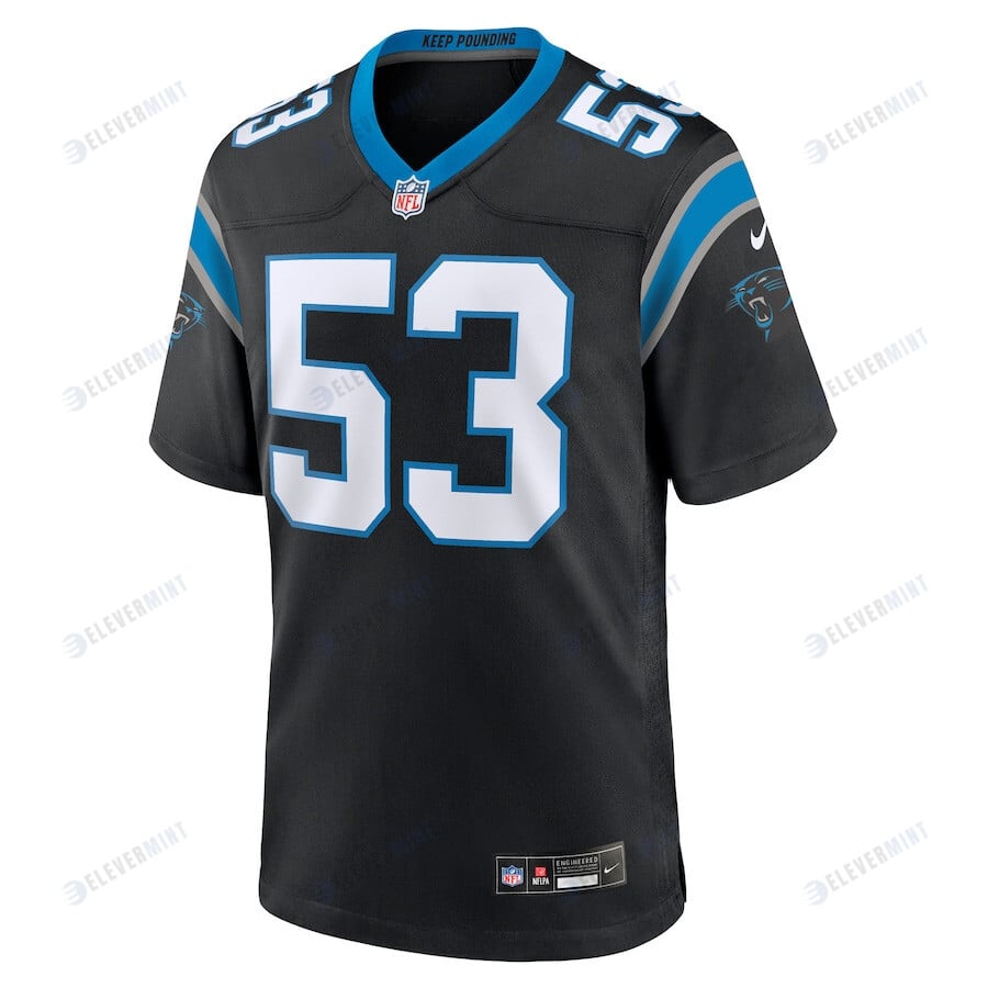 Claudin Cherelus 53 Carolina Panthers Men's Team Game Jersey - Black