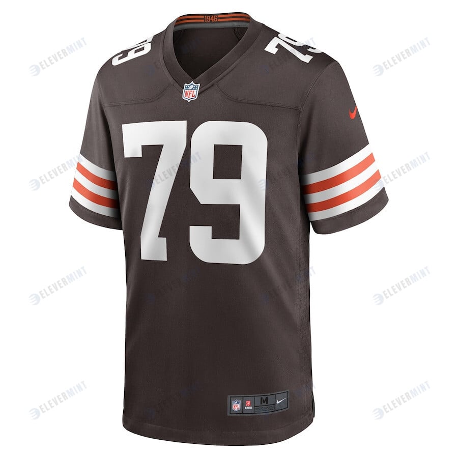 Dawand Jones 79 Cleveland Browns Men's Team Game Jersey - Brown