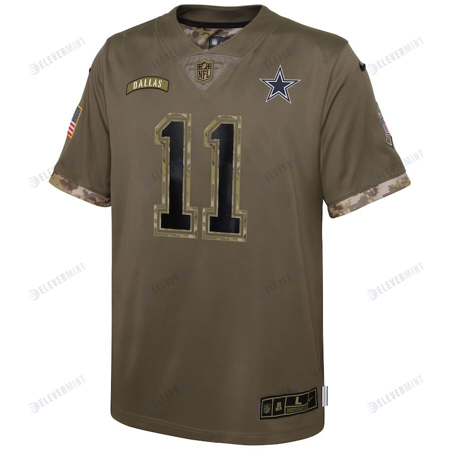 Micah Parsons Dallas Cowboys 2022 Salute To Service Player Limited Jersey - Olive