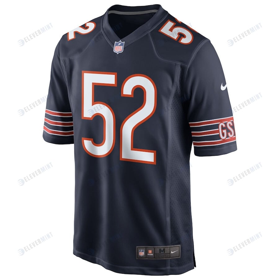 Khalil Mack 52 Chicago Bears Men Game Jersey - Navy