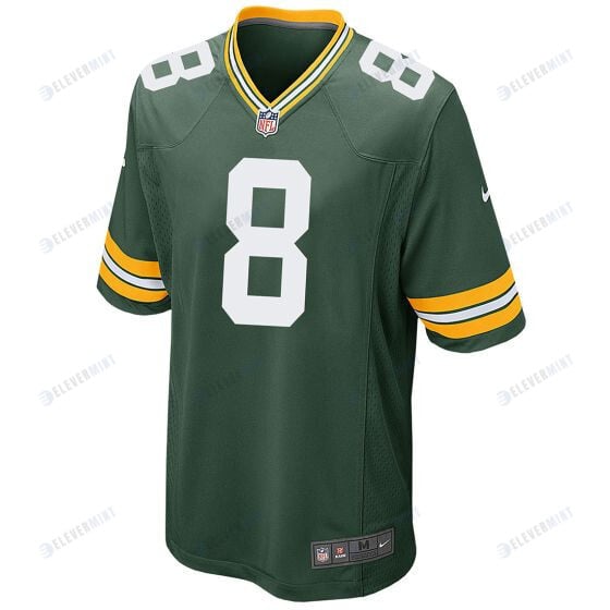 Sean Clifford 8 Green Bay Packers Men Home Game Jersey - Green