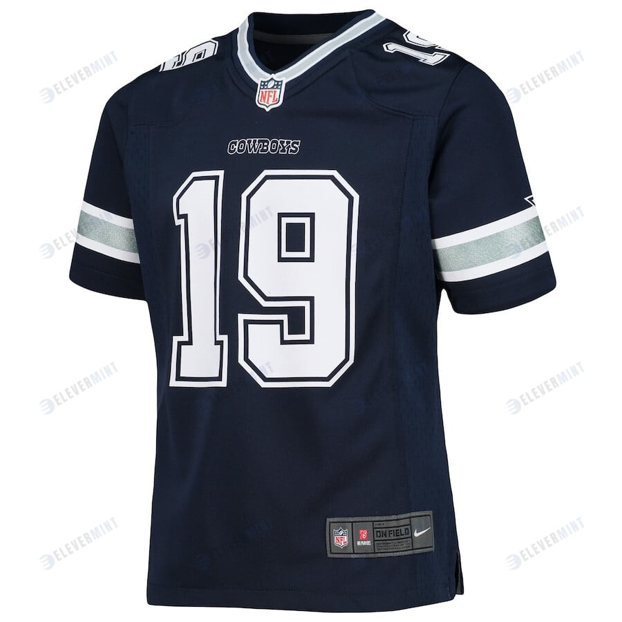 Amari Cooper 19 Dallas Cowboys Girls Youth Game Jersey - Navy