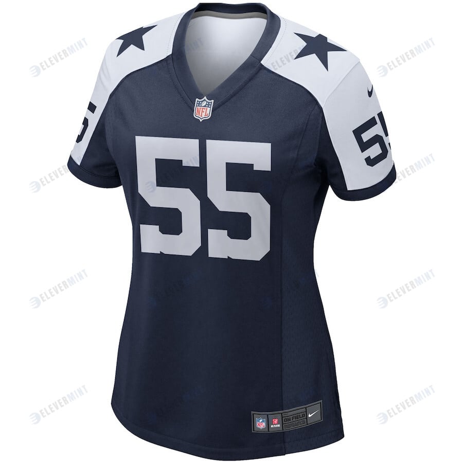 Leighton Vander Esch 55 Dallas Cowboys Women's Alternate Game Team Jersey - Navy