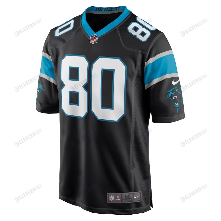 Ian Thomas 80 Carolina Panthers Men's Game Jersey - Black