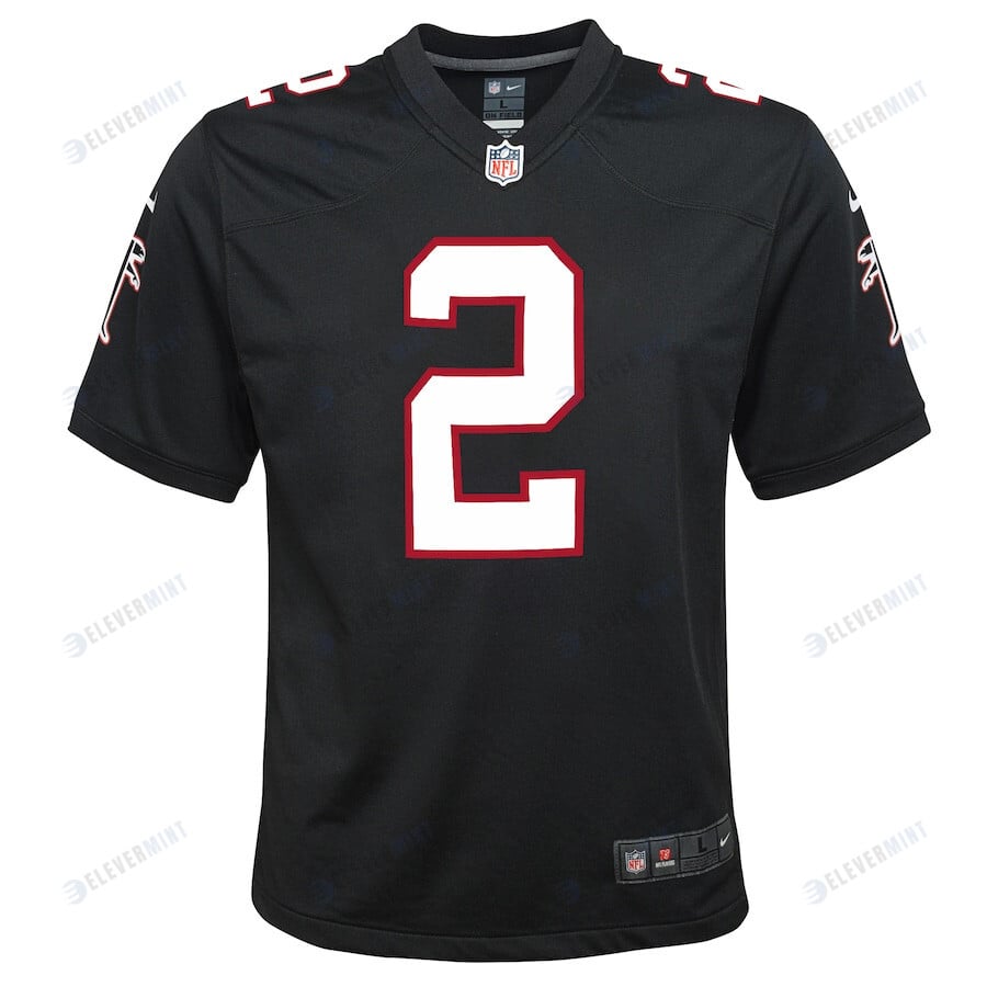 Matt Ryan 2 Atlanta Falcons YOUTH Throwback Game Jersey - Black