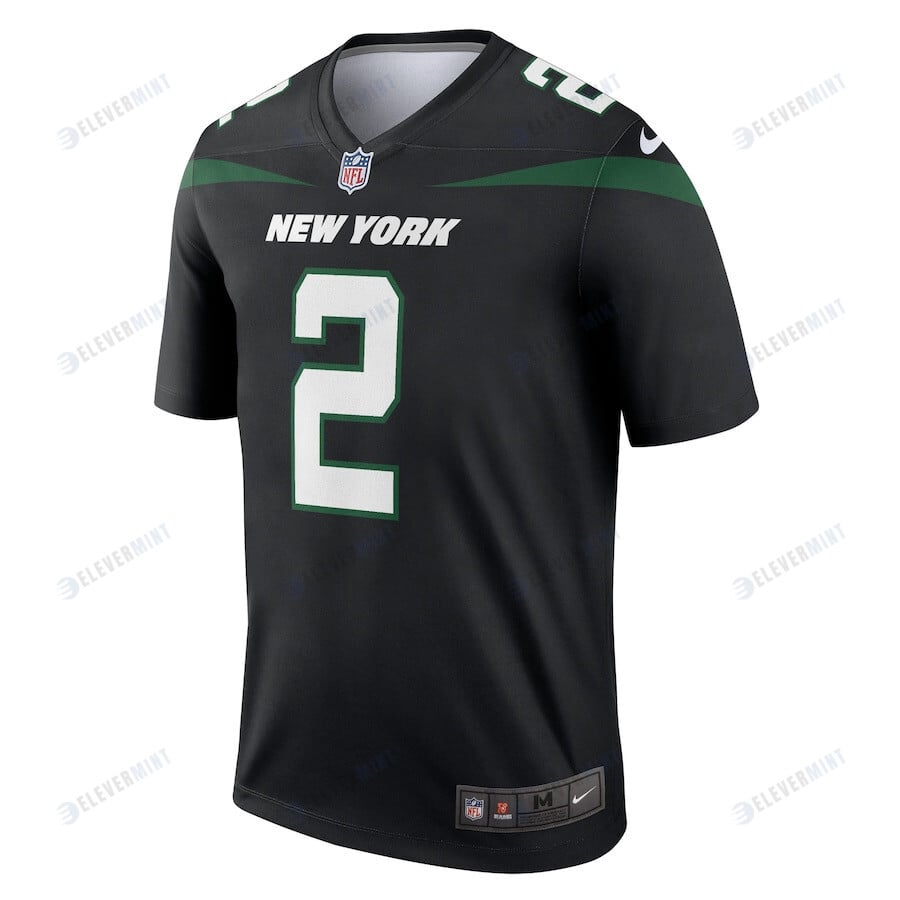 Zach Wilson 2 New York Jets Men Legend Jersey - Black