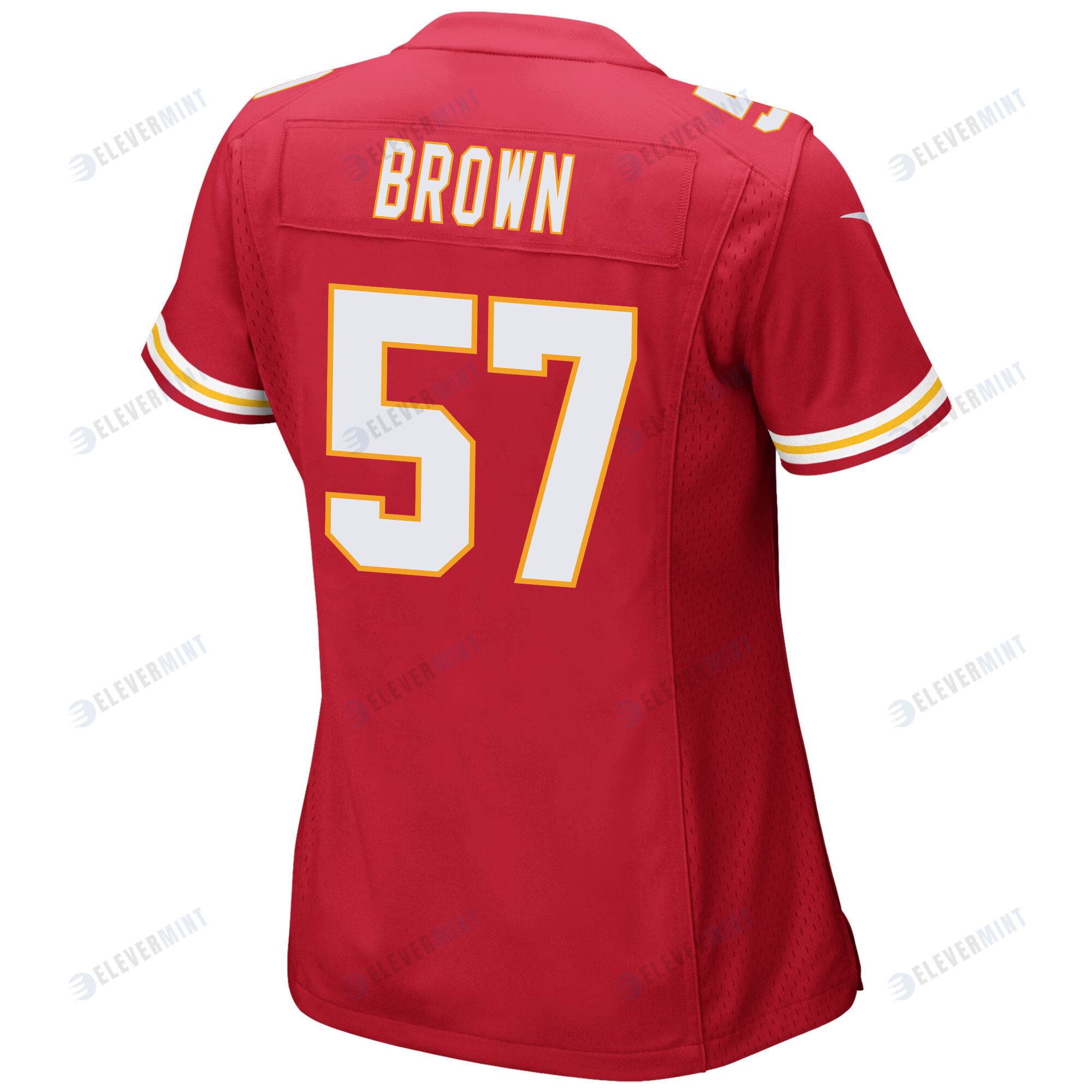 Orlando Brown 57 Kansas City Chiefs Super Bowl LVII Champions 3 Stars Women Game Jersey - Red