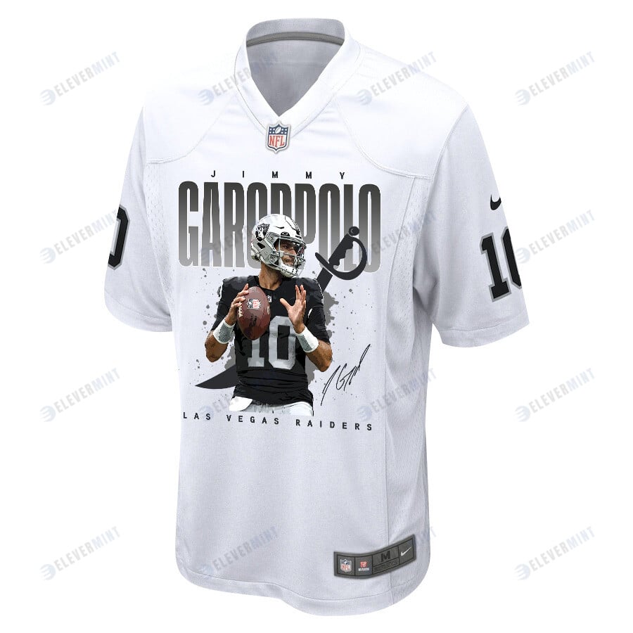 Jimmy Garoppolo 10 Las Vegas Raiders Drive to Victory Game Jersey - Men, White
