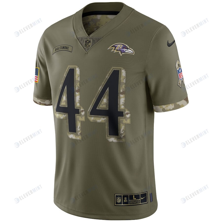 Marlon Humphrey Baltimore Ravens 2022 Salute To Service Limited Jersey - Olive