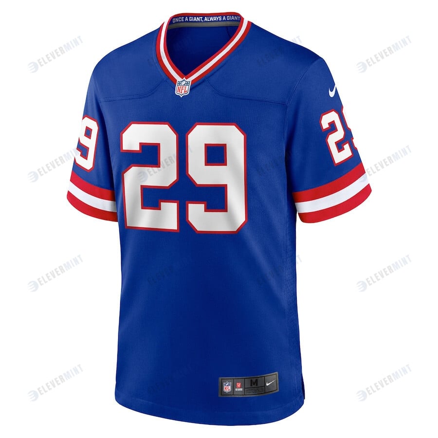 Xavier McKinney 29 New York Giants Classic Player Game Jersey - Royal