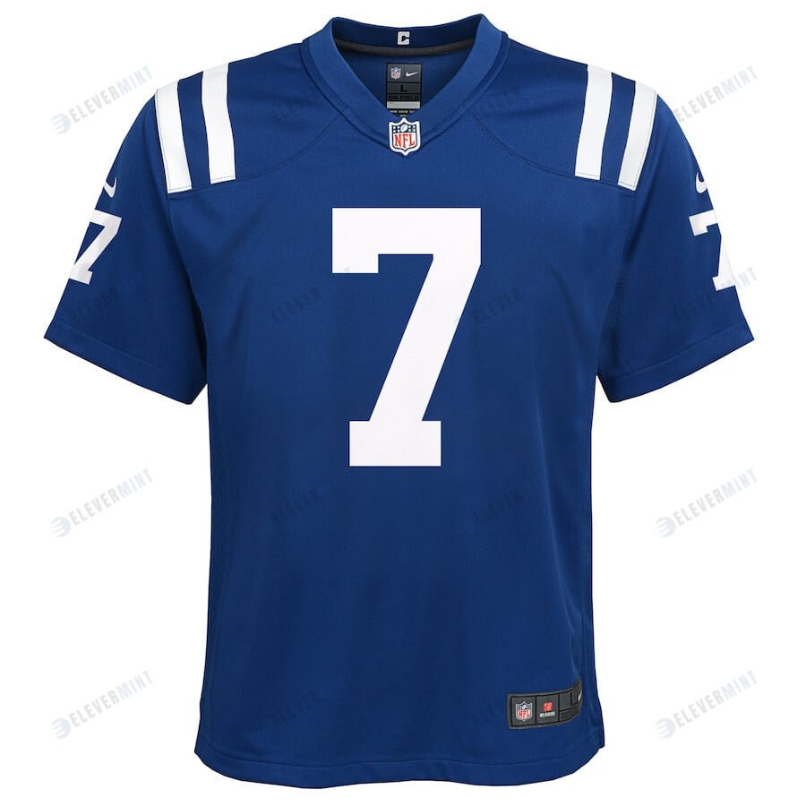 Jacoby Brissett 7 Indianapolis Colts YOUTH Game Jersey - Royal