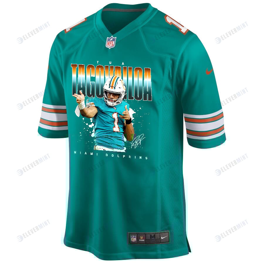 Tua Tagovailoa 1 Miami Dolphins Rising Star Game Jersey, Green - Men
