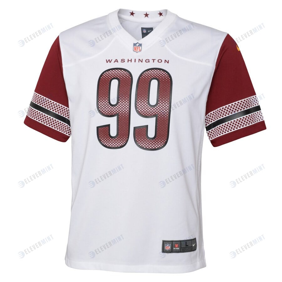 Chase Young 99 Washington Commanders Game YOUTH Jersey - White