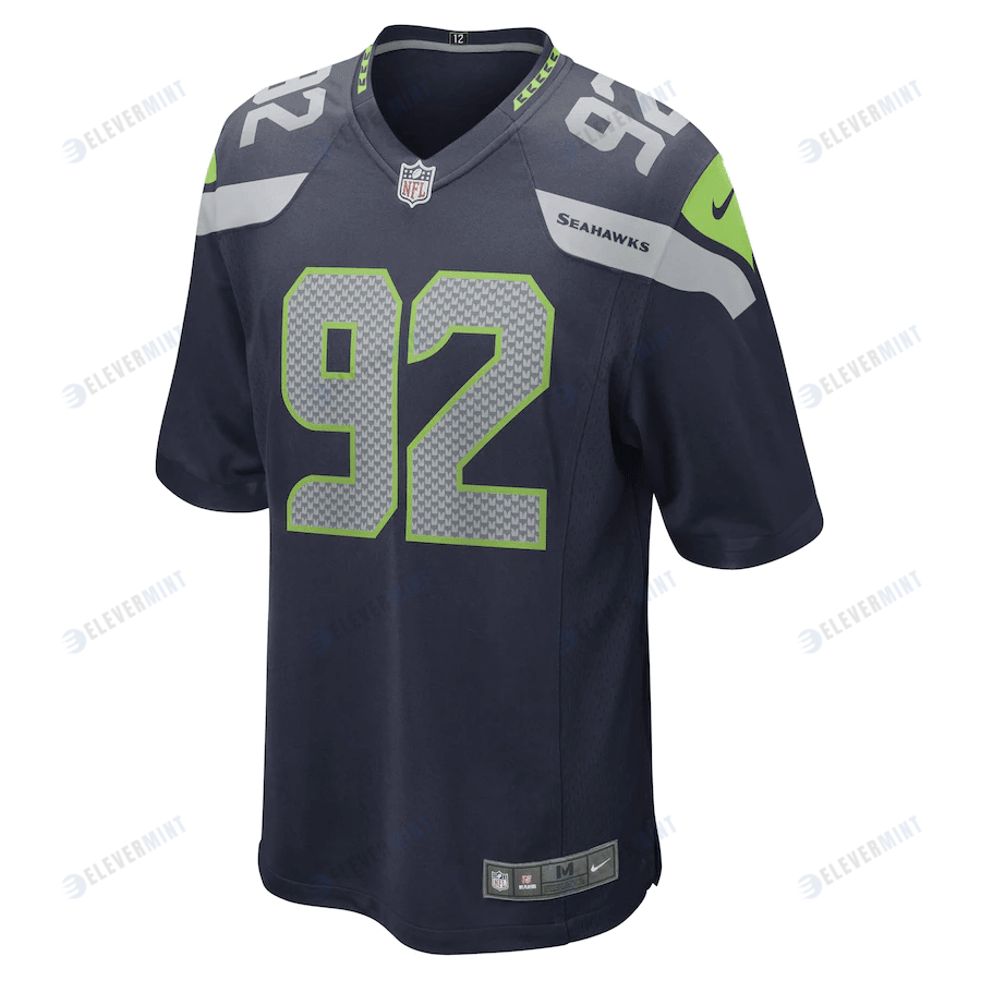 Tyreke Smith Seattle Seahawks Game Player Jersey - College Navy