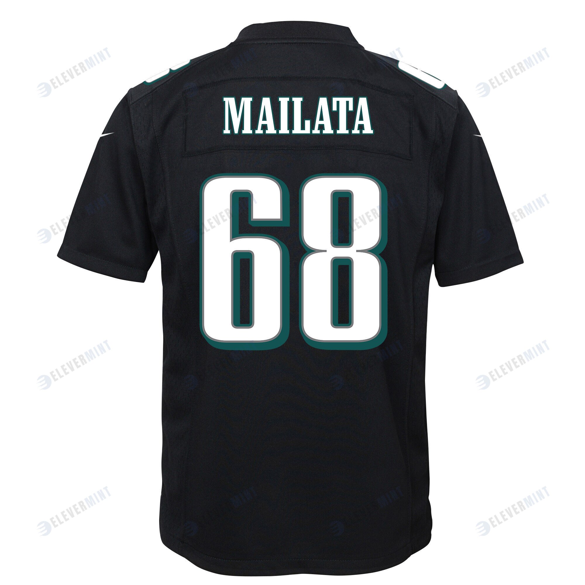 Jordan Mailata 68 Philadelphia Eagles Super Bowl LVII Champions 2 Stars Youth Game Jersey - Black