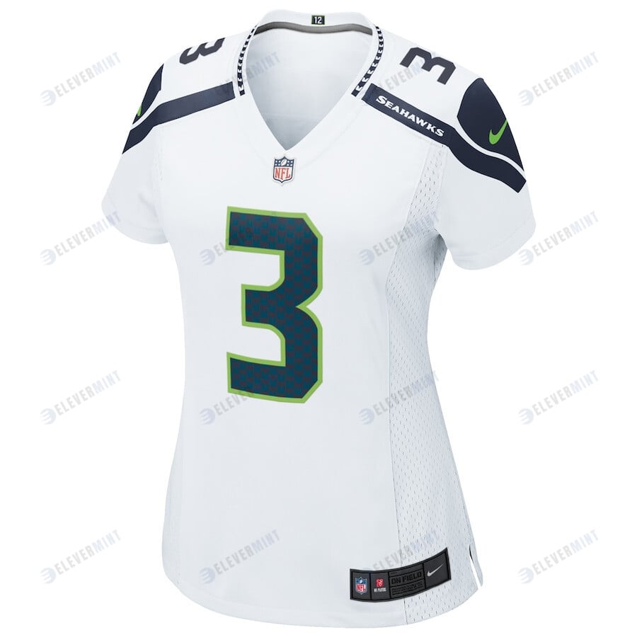 Russell Wilson 3 Seattle Seahawks Women Game Jersey - White