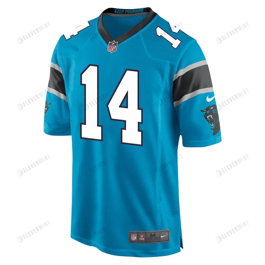 Andy Dalton 14 Carolina Panthers Men Game Jersey - Blue