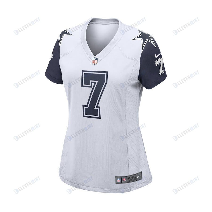 Trevon Diggs 7 Dallas Cowboys Women Team Game Jersey - White