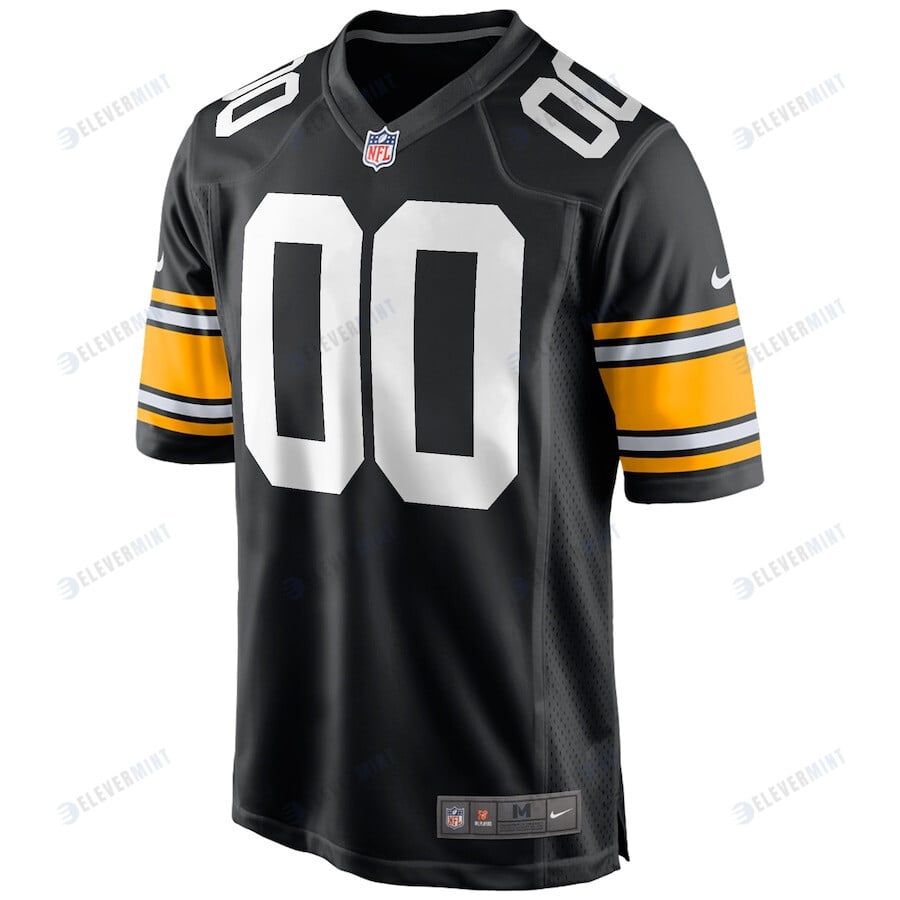 Pittsburgh Steelers Custom Alternate Game Men Jersey - Black