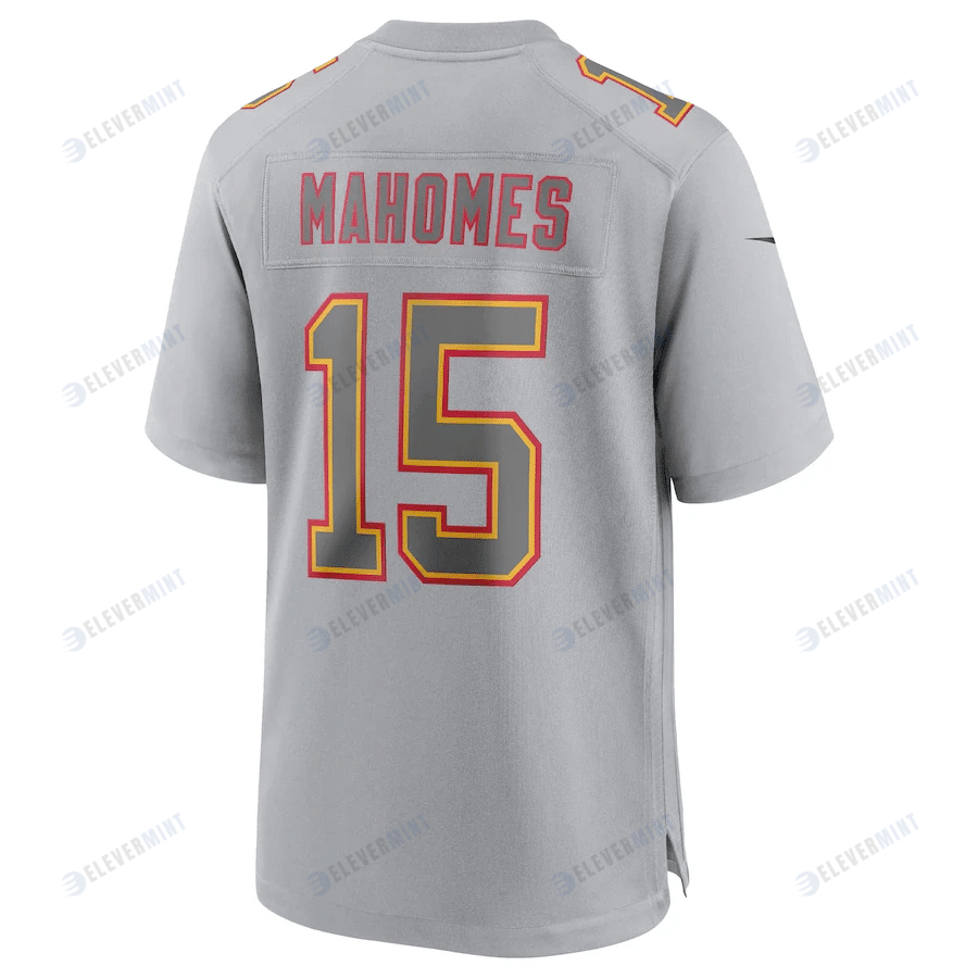Patrick Mahomes 15 Kansas City Chiefs Atmosphere Fashion Game Jersey - Gray