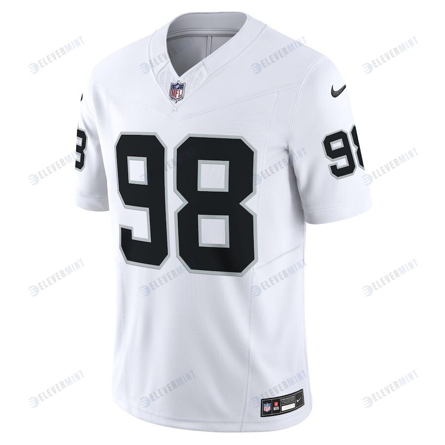 Maxx Crosby 98 Las Vegas Raiders Vapor F.U.S.E. Limited Jersey - White