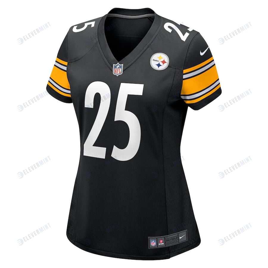 Ahkello Witherspoon 25 Pittsburgh Steelers Women's Game Jersey - Black