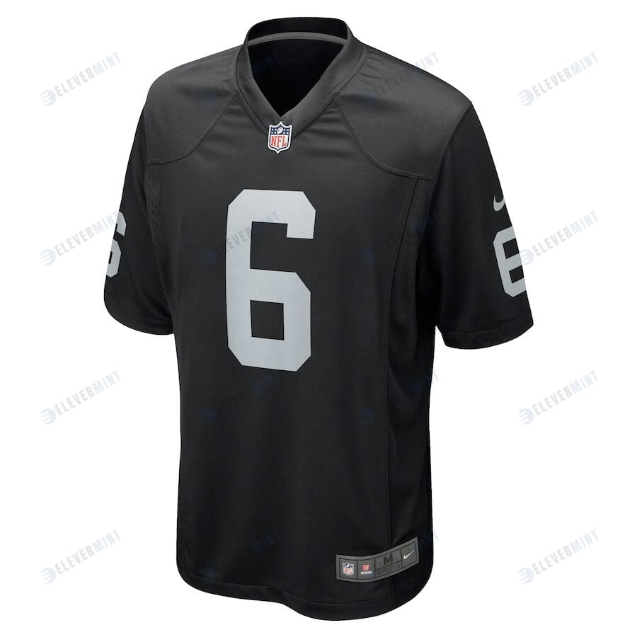 AJ Cole 6 Las Vegas Raiders Men Game Jersey - Black