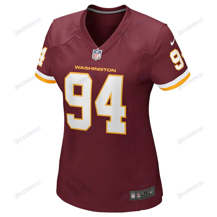 Daron Payne 94 Washington Commanders Football Team Women Game Jersey - Burgundy