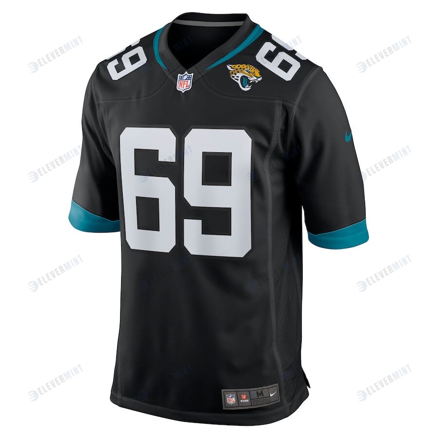 Tyler Shatley 69 Jacksonville Jaguars Men's Game Jersey - Black
