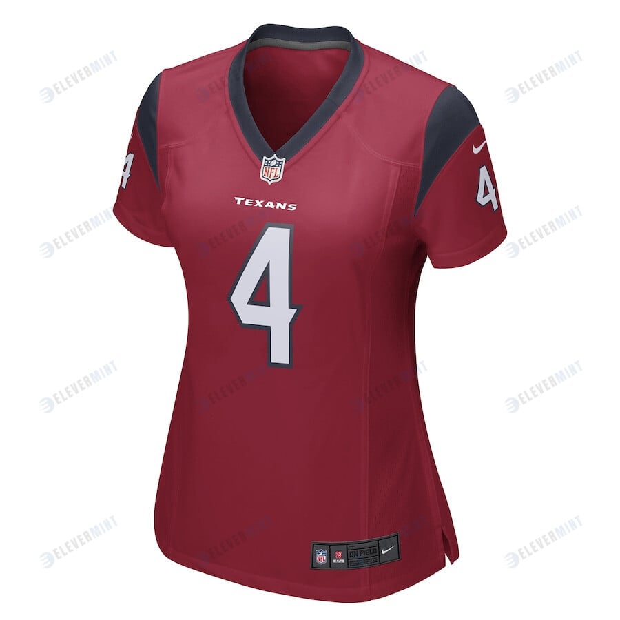 Deshaun Watson 4 Houston Texans Women's Game Jersey - Red