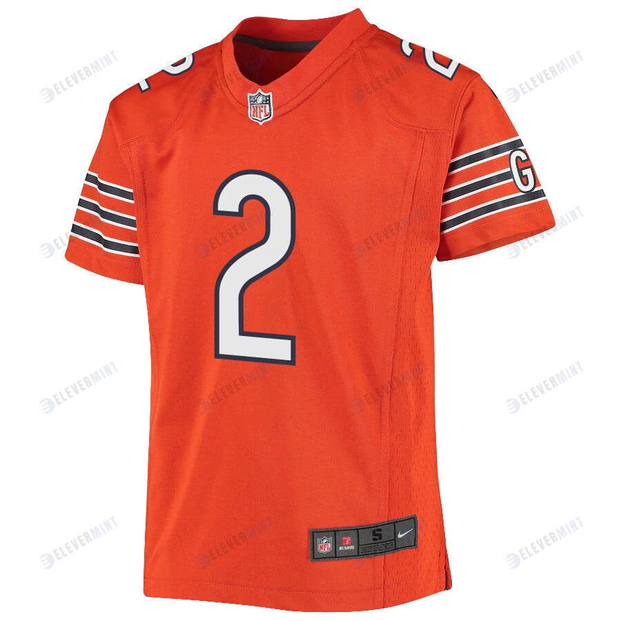 D.J. Moore 2 Chicago Bears Alternate Game Youth Jersey - Orange