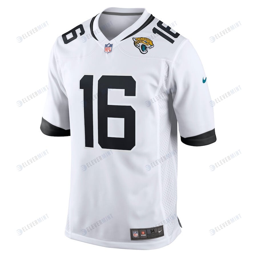 Trevor Lawrence 16 Jacksonville Jaguars Men's Game Jersey - White