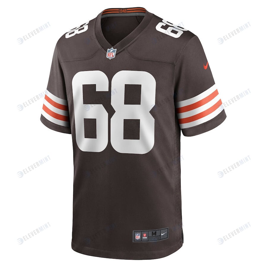 Michael Dunn 68 Cleveland Browns Men's Game Jersey - Brown
