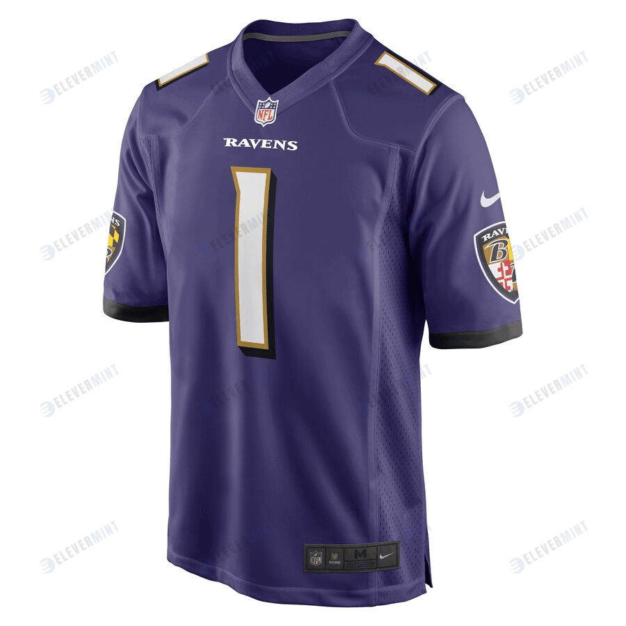 Zay Flowers Baltimore Ravens 2023 NFL Draft First Round Pick Game Jersey